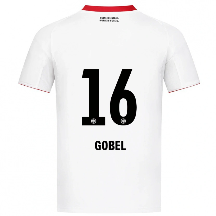 Danxen Mujer Camiseta Marlon Göbel #16 Blanco Rojo 2ª Equipación 2025/26 La Camisa México