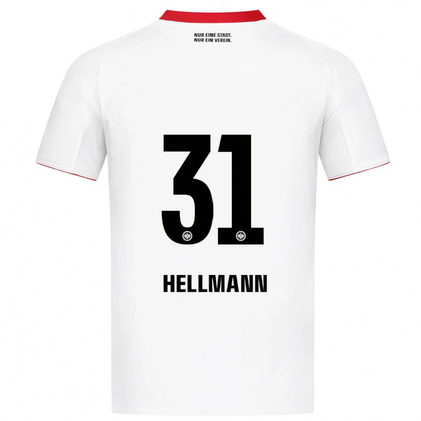 Danxen Mujer Camiseta Melvin Hellmann #31 Blanco Rojo 2ª Equipación 2025/26 La Camisa México