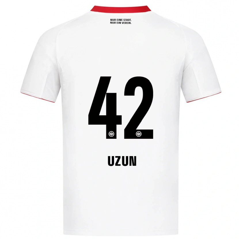 Danxen Mujer Camiseta Can Uzun #42 Blanco Rojo 2ª Equipación 2025/26 La Camisa México