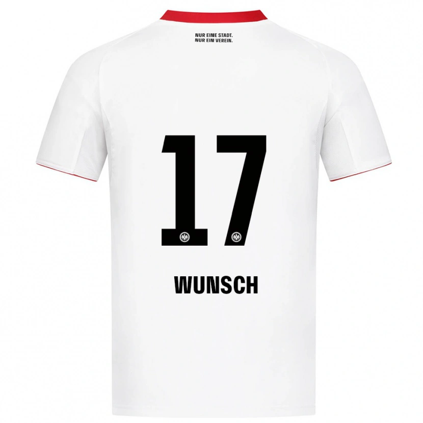 Danxen Mujer Camiseta Paul Wünsch #17 Blanco Rojo 2ª Equipación 2025/26 La Camisa México