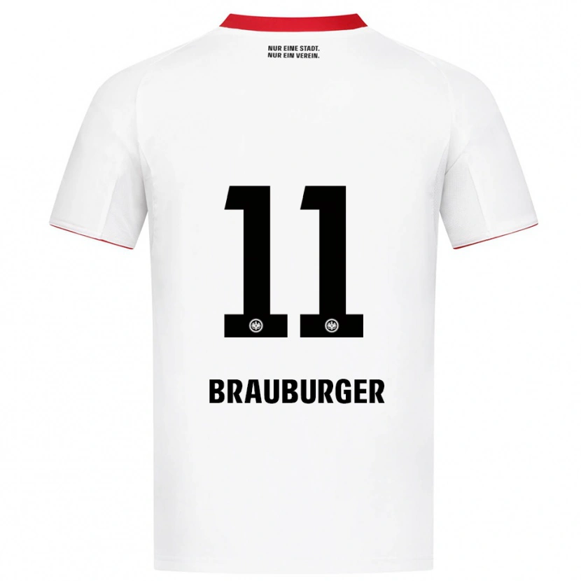 Danxen Mujer Camiseta Maximilian Brauburger #11 Blanco Rojo 2ª Equipación 2025/26 La Camisa México