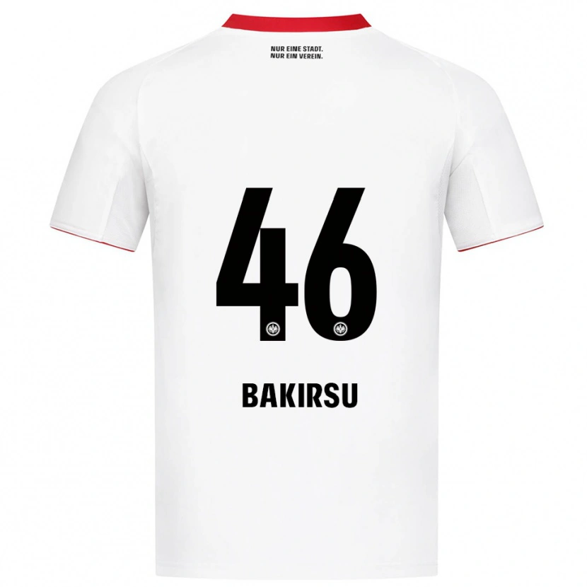Danxen Mujer Camiseta Hüseyin Bakirsu #46 Blanco Rojo 2ª Equipación 2025/26 La Camisa México