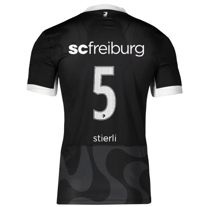 Danxen Mujer Camiseta Julia Stierli #5 Negro Blanco 2ª Equipación 2025/26 La Camisa México