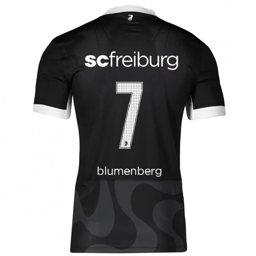 Danxen Mujer Camiseta Tessa Blumenberg #7 Negro Blanco 2ª Equipación 2025/26 La Camisa México