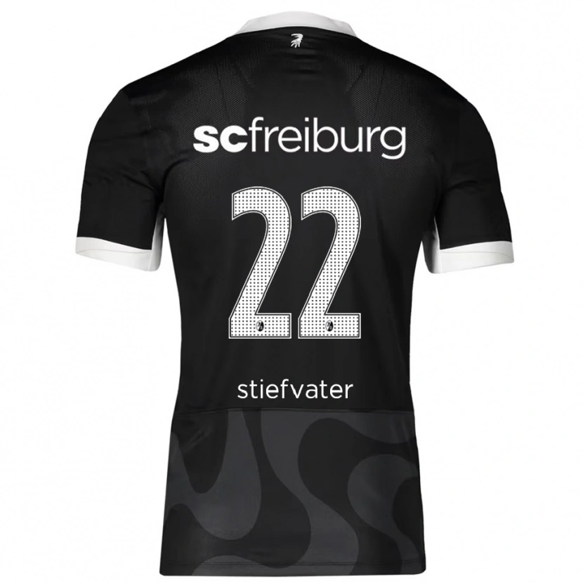 Danxen Mujer Camiseta Max Stiefvater #22 Negro Blanco 2ª Equipación 2025/26 La Camisa México