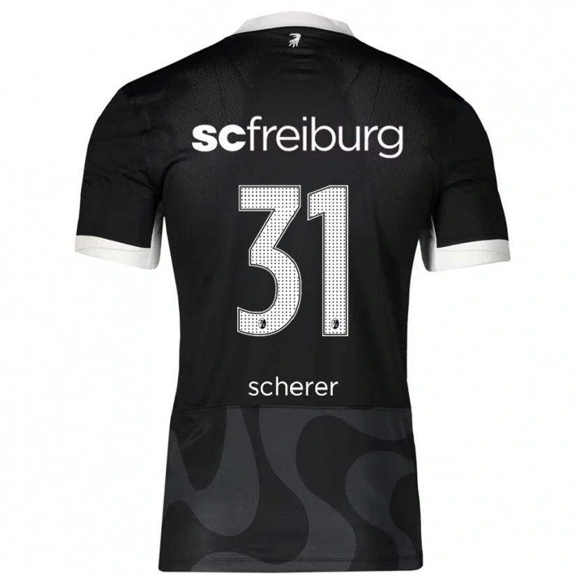Danxen Mujer Camiseta Nora Scherer #31 Negro Blanco 2ª Equipación 2025/26 La Camisa México