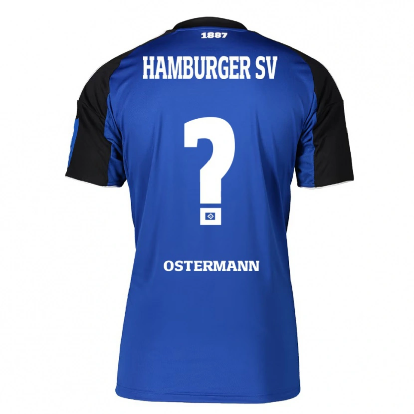 Danxen Mujer Camiseta Sören Ostermann #0 Azul Negro 2ª Equipación 2025/26 La Camisa México