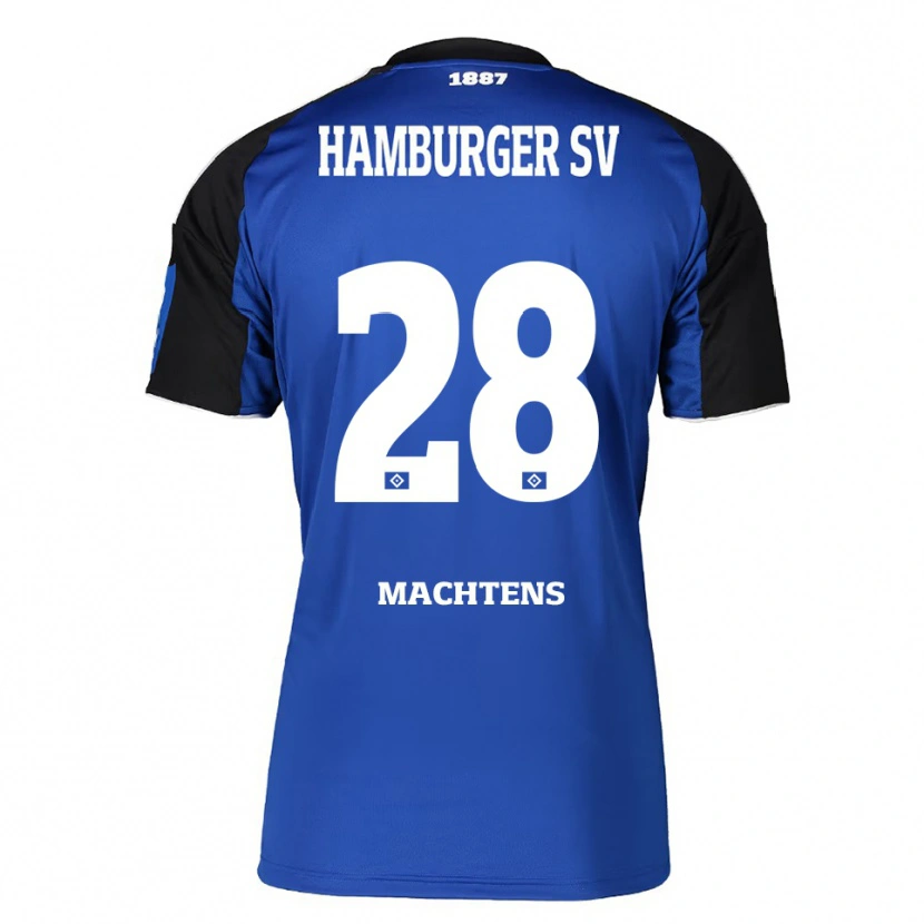 Danxen Mujer Camiseta Pauline Machtens #28 Azul Negro 2ª Equipación 2025/26 La Camisa México