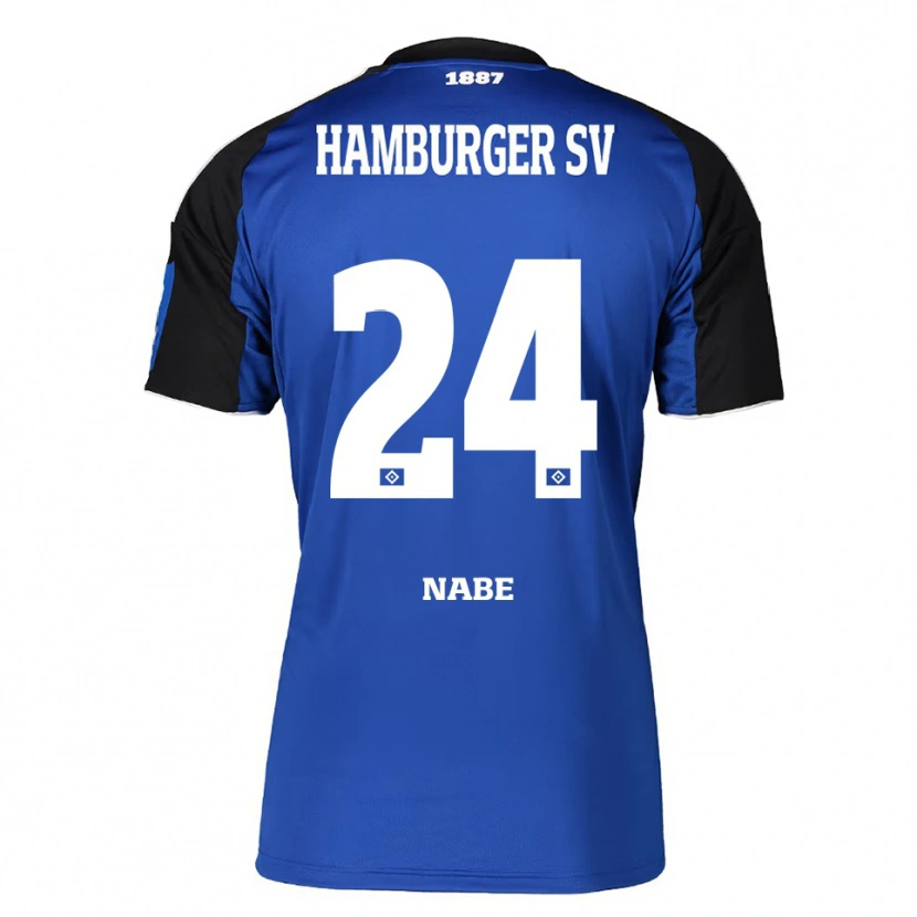 Danxen Mujer Camiseta Jamal Nabe #24 Azul Negro 2ª Equipación 2025/26 La Camisa México