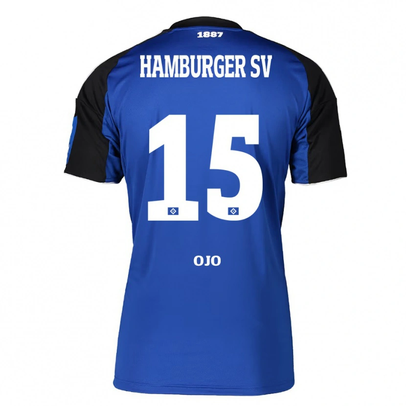 Danxen Mujer Camiseta Kelvin Ojo #15 Azul Negro 2ª Equipación 2025/26 La Camisa México