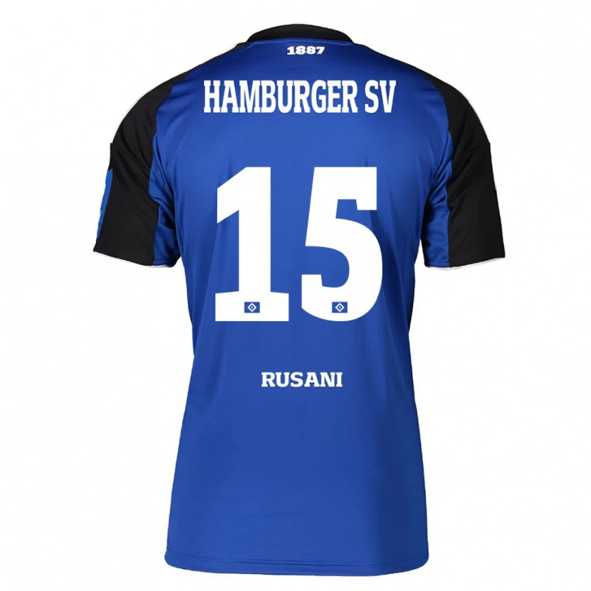 Danxen Mujer Camiseta Yasin Rusani #15 Azul Negro 2ª Equipación 2025/26 La Camisa México