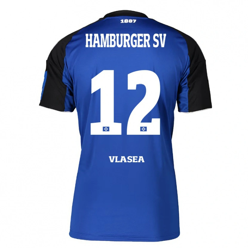 Danxen Mujer Camiseta Lucian-Octavian Vlasea #12 Azul Negro 2ª Equipación 2025/26 La Camisa México