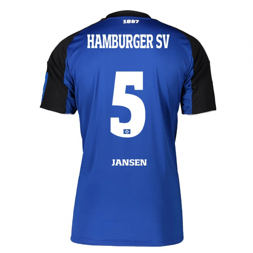 Danxen Mujer Camiseta Marcell Jansen #5 Azul Negro 2ª Equipación 2025/26 La Camisa México