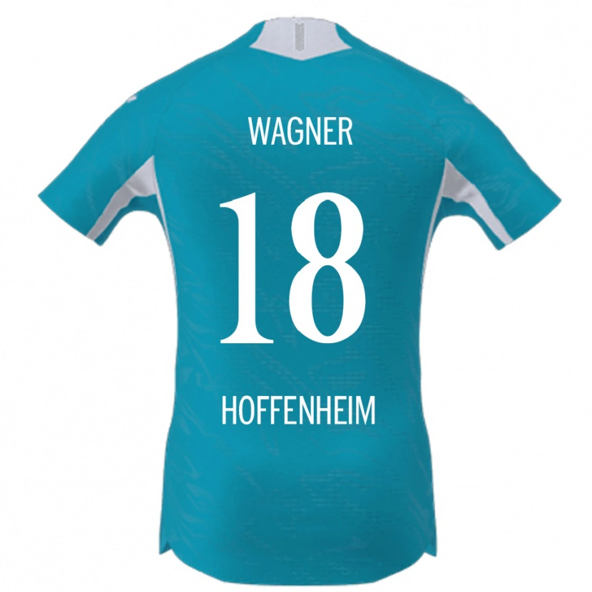 Danxen Mujer Camiseta Ricardo Wagner #18 Azul Cielo 2ª Equipación 2025/26 La Camisa México