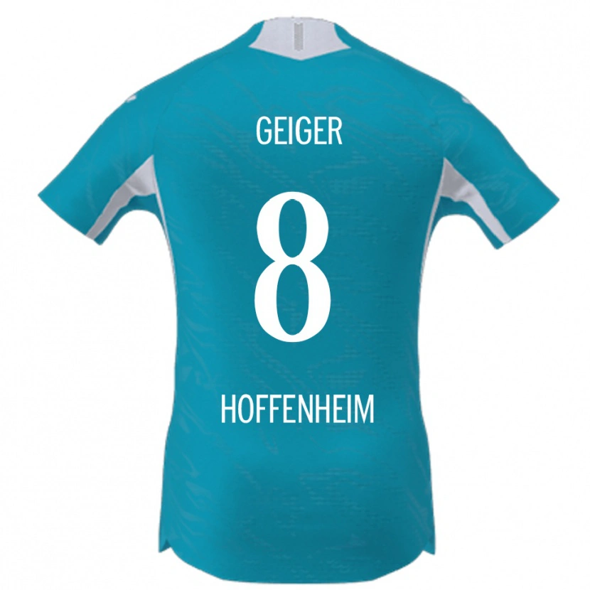 Danxen Mujer Camiseta Dennis Geiger #8 Azul Cielo 2ª Equipación 2025/26 La Camisa México