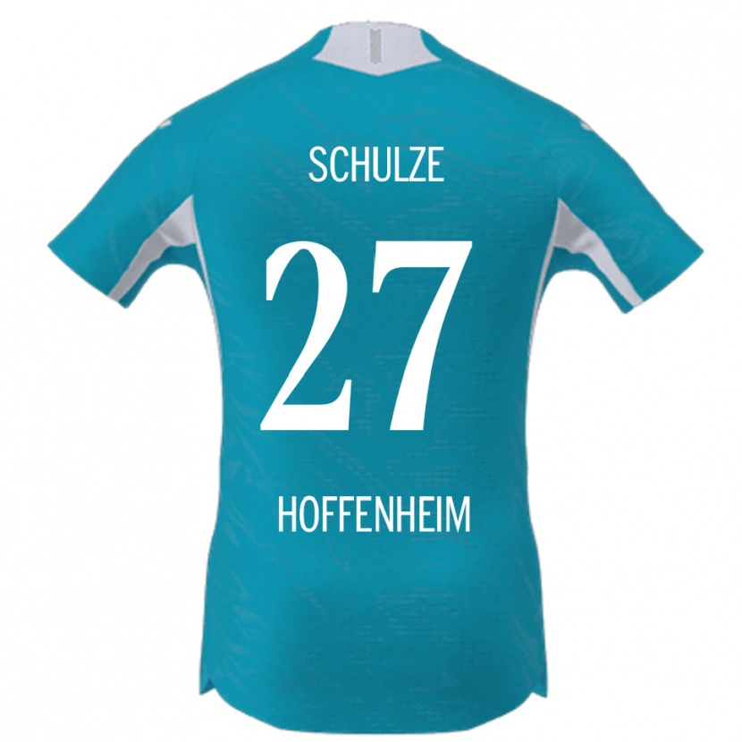 Danxen Mujer Camiseta Louis Schulze #27 Azul Cielo 2ª Equipación 2025/26 La Camisa México