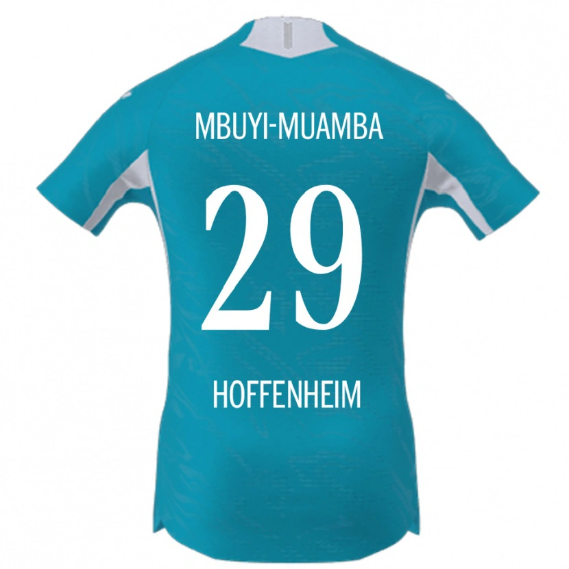 Danxen Mujer Camiseta Hubert Mbuyi-Muamba #29 Azul Cielo 2ª Equipación 2025/26 La Camisa México