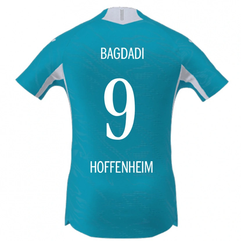Danxen Mujer Camiseta Zakaria Bagdadi #9 Azul Cielo 2ª Equipación 2025/26 La Camisa México