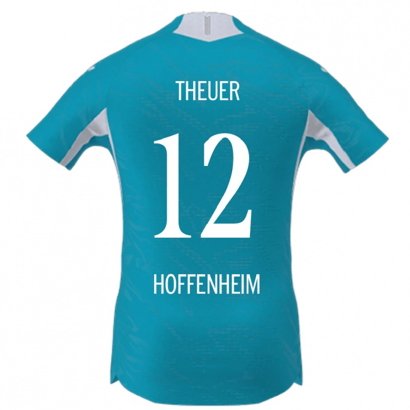 Danxen Mujer Camiseta Maximilian Theuer #12 Azul Cielo 2ª Equipación 2025/26 La Camisa México
