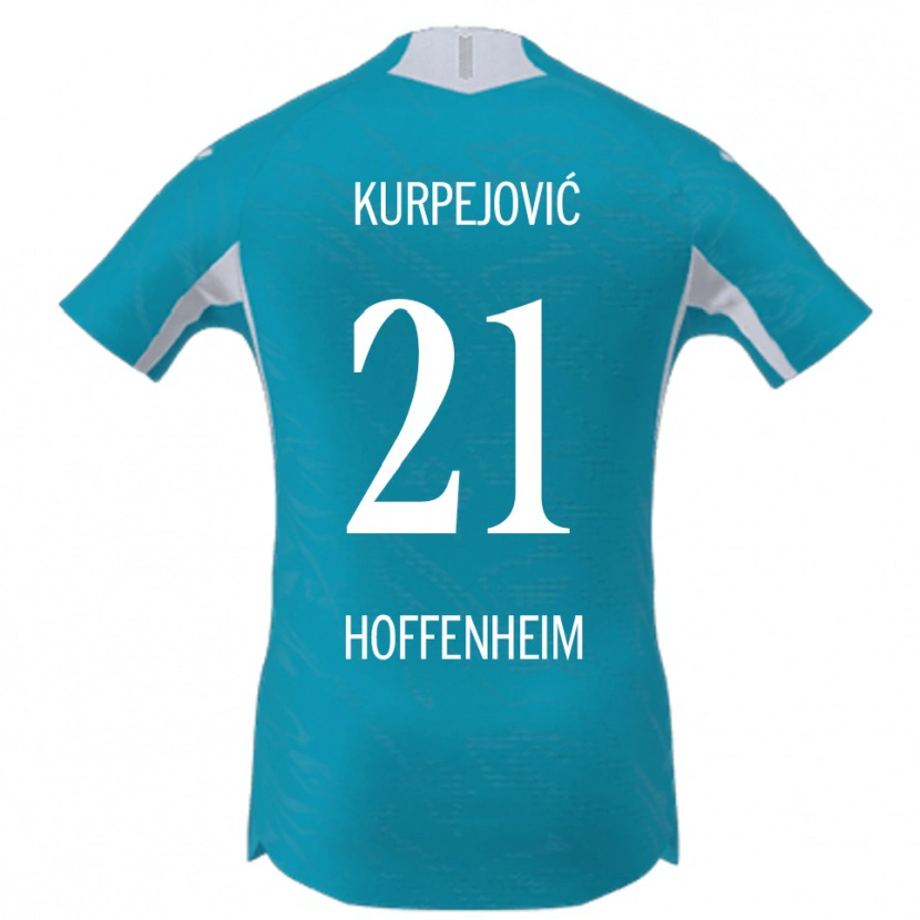 Danxen Mujer Camiseta Albin Kurpejović #21 Azul Cielo 2ª Equipación 2025/26 La Camisa México