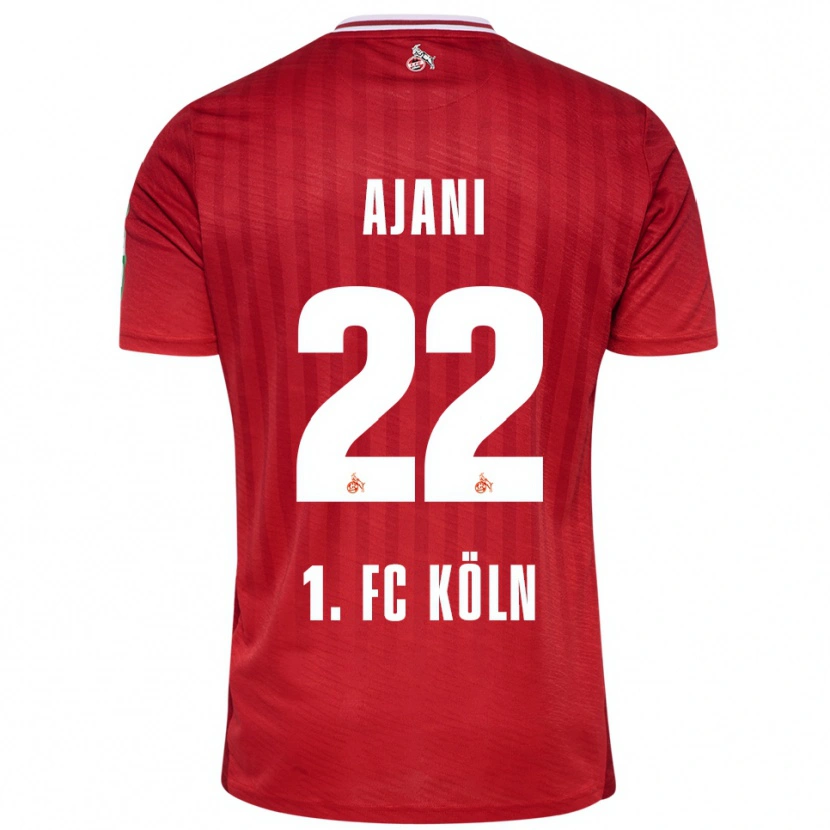 Danxen Mujer Camiseta Marvin Ajani #22 Rojo Blanco 2ª Equipación 2025/26 La Camisa México