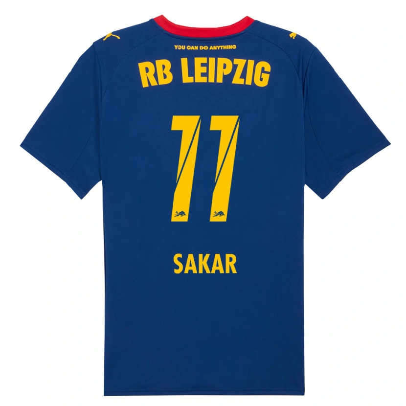Danxen Mujer Camiseta Faik Sakar #11 Marino Rojo 2ª Equipación 2025/26 La Camisa México
