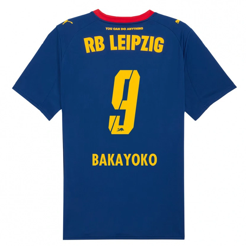 Danxen Mujer Camiseta Johan Bakayoko #9 Marino Rojo 2ª Equipación 2025/26 La Camisa México
