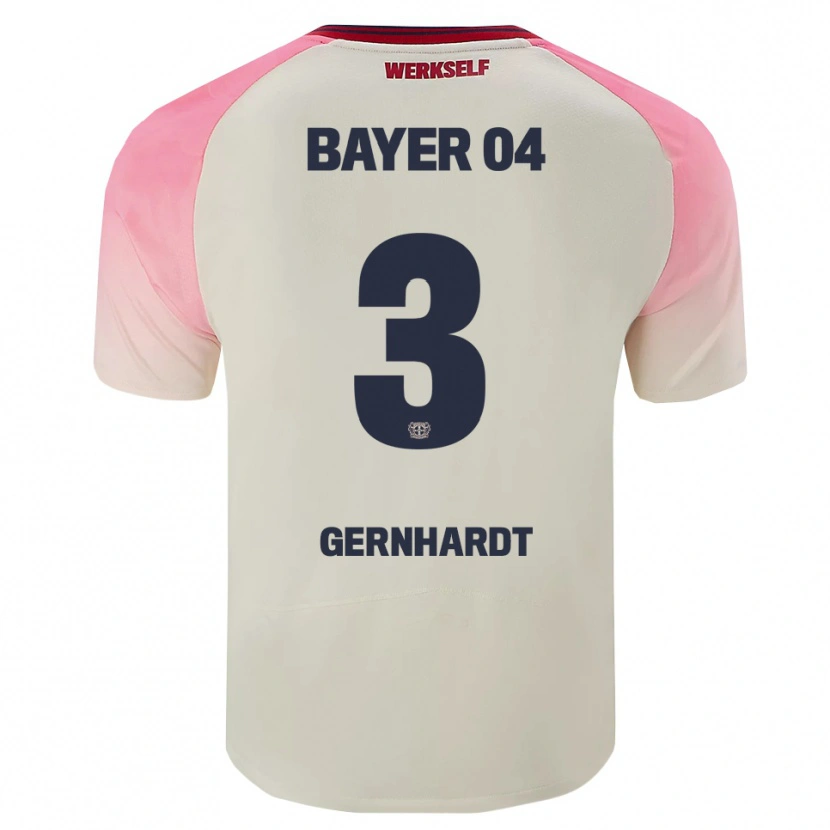 Danxen Mujer Camiseta Nils Gernhardt #3 Rosa Blanquecino 2ª Equipación 2025/26 La Camisa México