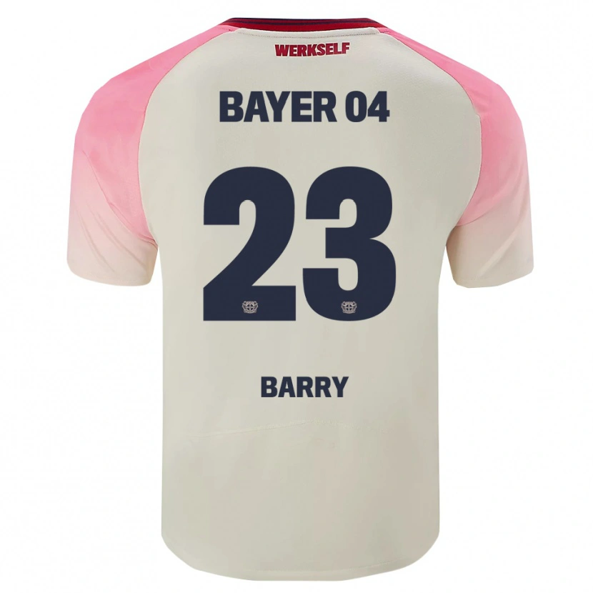 Danxen Mujer Camiseta Alpha Barry #23 Rosa Blanquecino 2ª Equipación 2025/26 La Camisa México