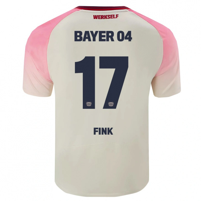 Danxen Mujer Camiseta Felix Fink #17 Rosa Blanquecino 2ª Equipación 2025/26 La Camisa México