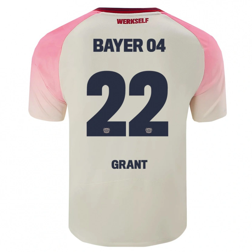 Danxen Mujer Camiseta Ruby Grant #22 Rosa Blanquecino 2ª Equipación 2025/26 La Camisa México
