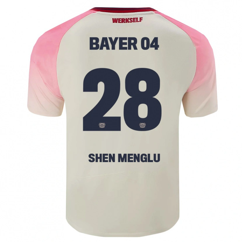 Danxen Mujer Camiseta Shen Menglu #28 Rosa Blanquecino 2ª Equipación 2025/26 La Camisa México