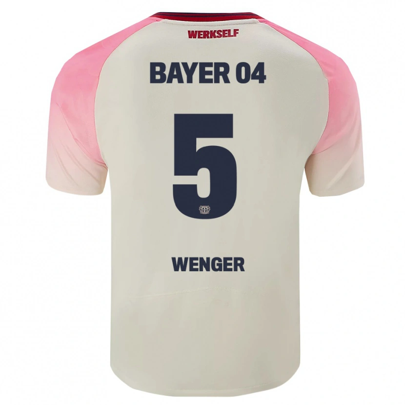 Danxen Mujer Camiseta Claudia Wenger #5 Rosa Blanquecino 2ª Equipación 2025/26 La Camisa México