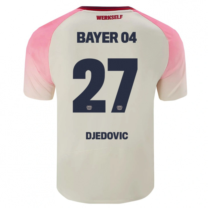 Danxen Mujer Camiseta Seldin Djedovic #27 Rosa Blanquecino 2ª Equipación 2025/26 La Camisa México