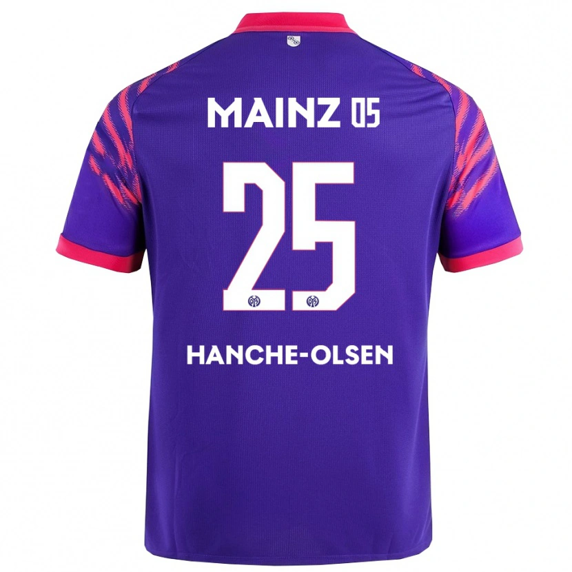 Danxen Mujer Camiseta Andreas Hanche-Olsen #25 Marino Rosa 2ª Equipación 2025/26 La Camisa México