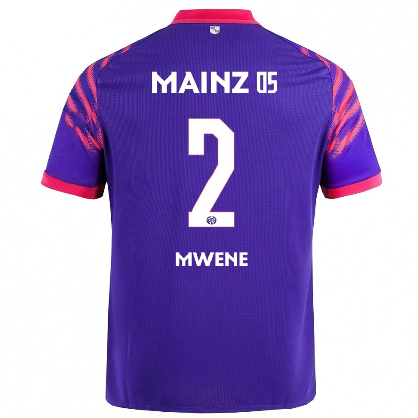 Danxen Mujer Camiseta Phillipp Mwene #2 Marino Rosa 2ª Equipación 2025/26 La Camisa México