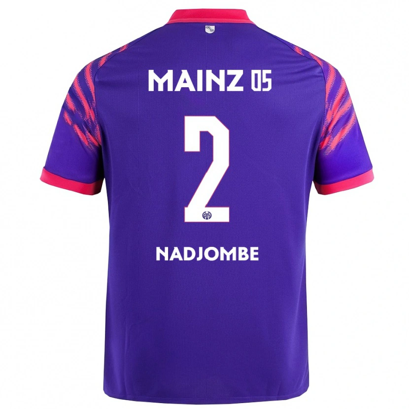 Danxen Mujer Camiseta Jean-Marie Nadjombe #2 Marino Rosa 2ª Equipación 2025/26 La Camisa México