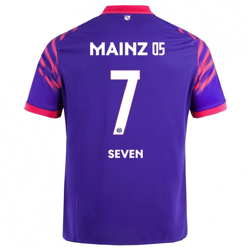 Danxen Mujer Camiseta Justin Seven #7 Marino Rosa 2ª Equipación 2025/26 La Camisa México