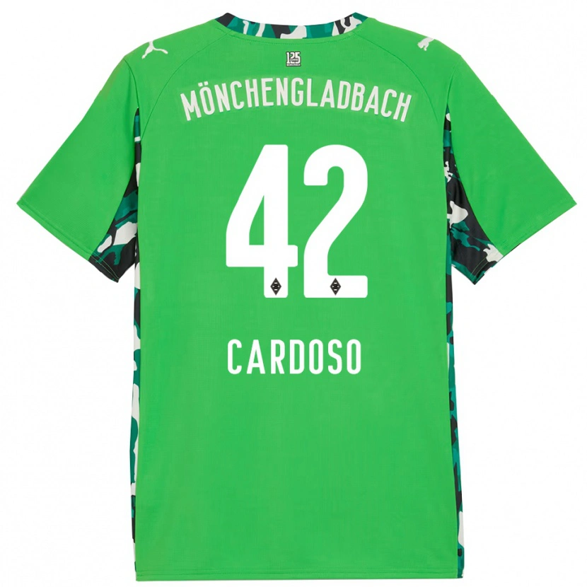 Danxen Mujer Camiseta Tiago Pereira Cardoso #42 Verde Negro 2ª Equipación 2025/26 La Camisa México