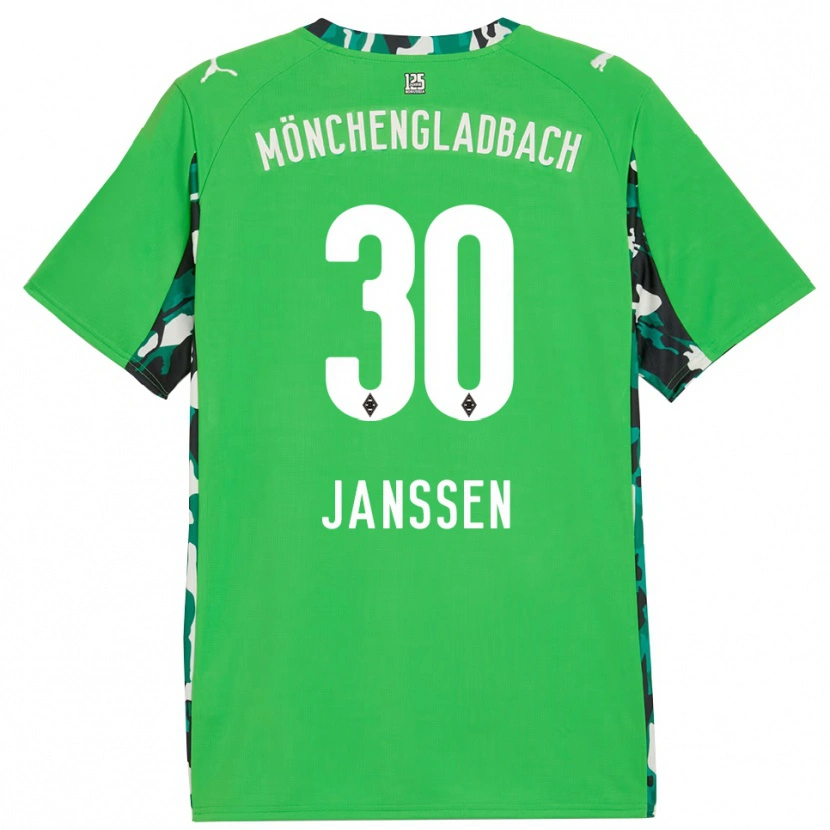 Danxen Mujer Camiseta Annalena Janssen #30 Verde Negro 2ª Equipación 2025/26 La Camisa México