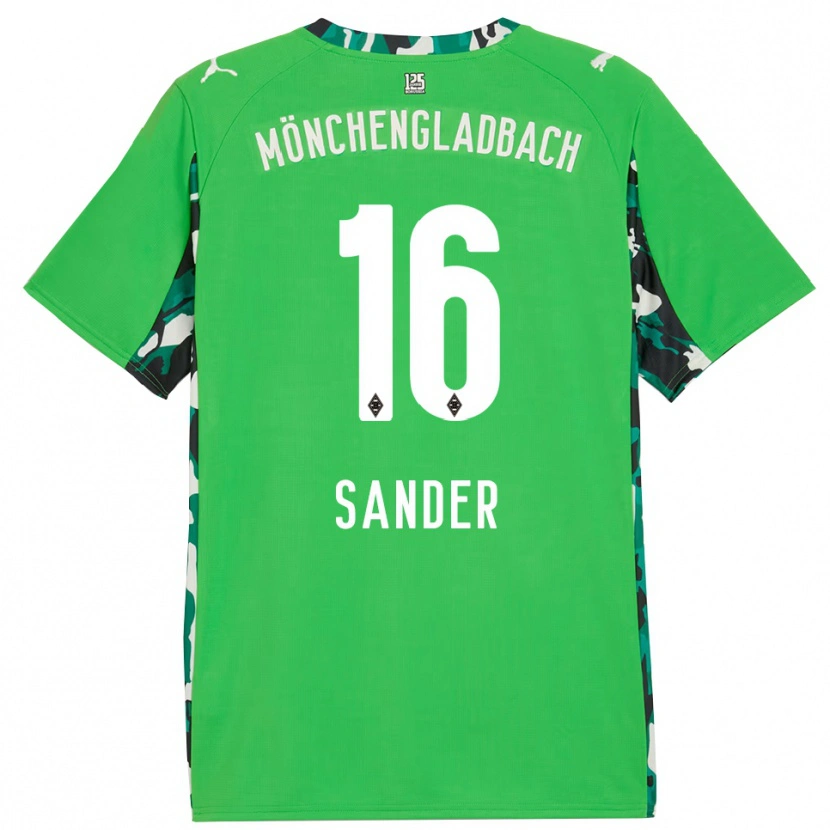 Danxen Mujer Camiseta Philipp Sander #16 Verde Negro 2ª Equipación 2025/26 La Camisa México