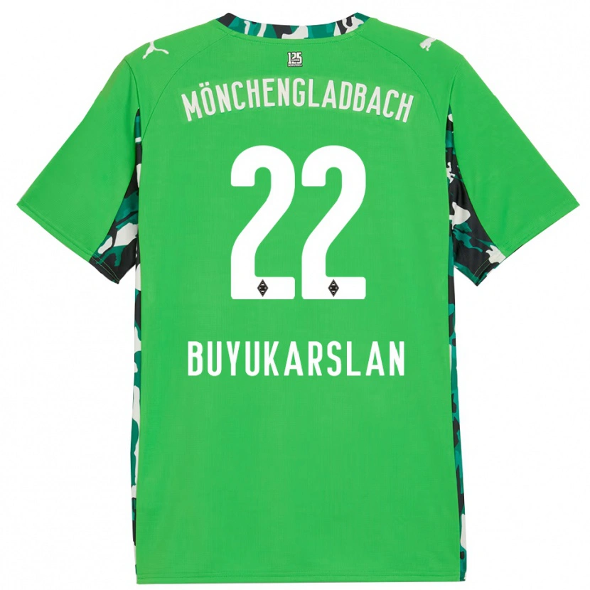 Danxen Mujer Camiseta Oguzcan Büyükarslan #22 Verde Negro 2ª Equipación 2025/26 La Camisa México
