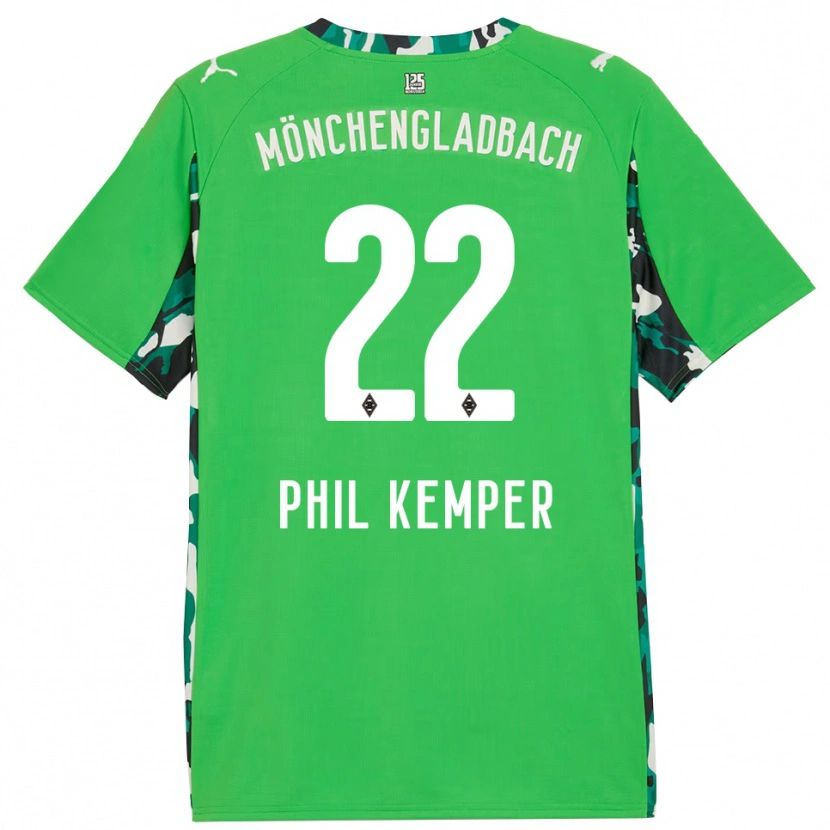 Danxen Mujer Camiseta Phil Kemper #22 Verde Negro 2ª Equipación 2025/26 La Camisa México