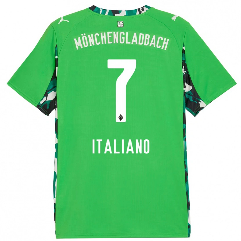 Danxen Mujer Camiseta Jacob Italiano #7 Verde Negro 2ª Equipación 2025/26 La Camisa México