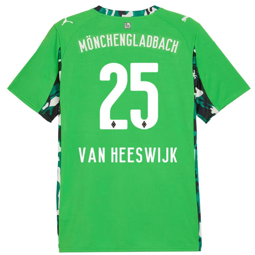 Danxen Mujer Camiseta Amber Van Heeswijk #25 Verde Negro 2ª Equipación 2025/26 La Camisa México