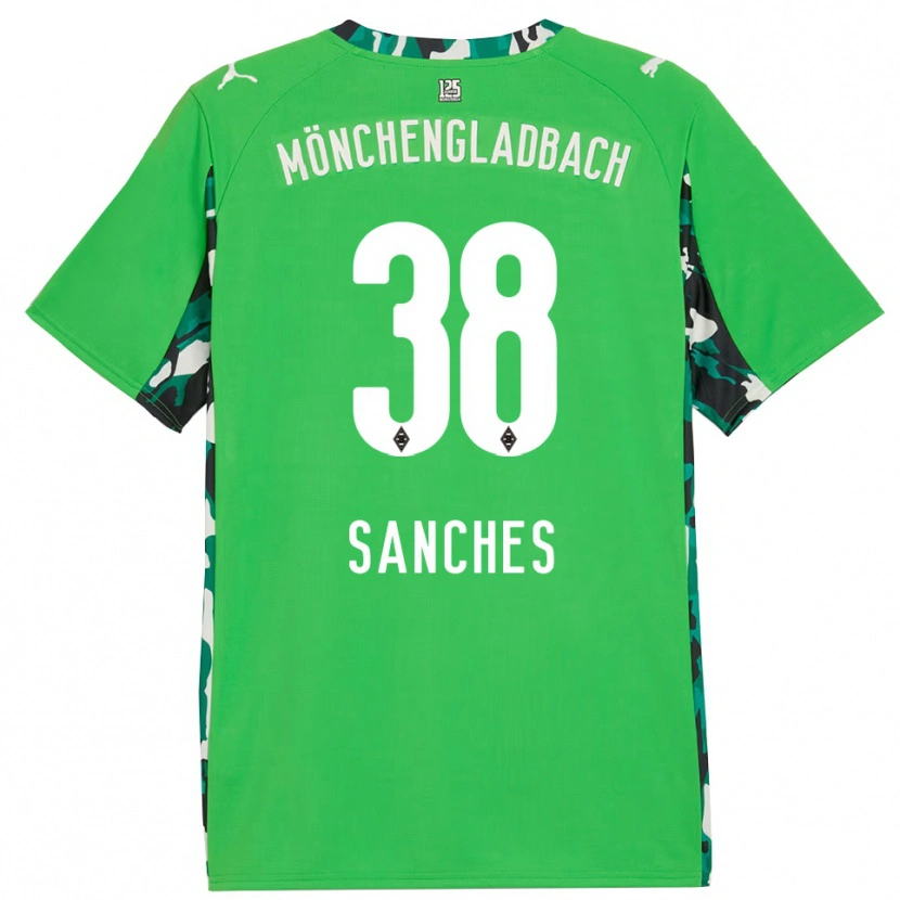 Danxen Mujer Camiseta Yvandro Borges Sanches #38 Verde Negro 2ª Equipación 2025/26 La Camisa México