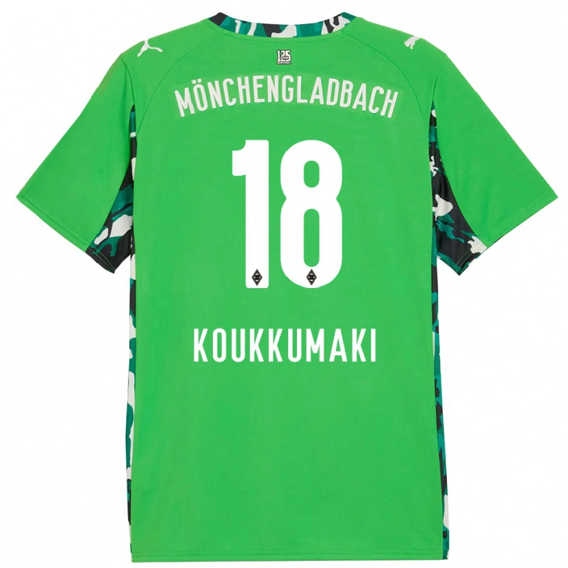Danxen Mujer Camiseta Taavi Koukkumäki #18 Verde Negro 2ª Equipación 2025/26 La Camisa México