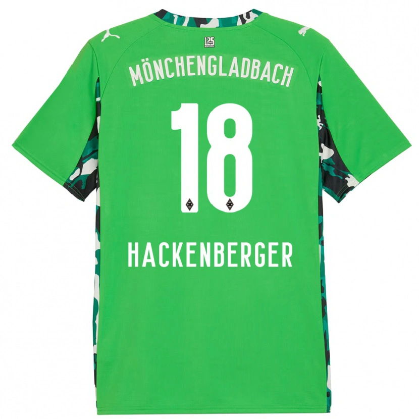 Danxen Mujer Camiseta Jessica Hackenberger #18 Verde Negro 2ª Equipación 2025/26 La Camisa México