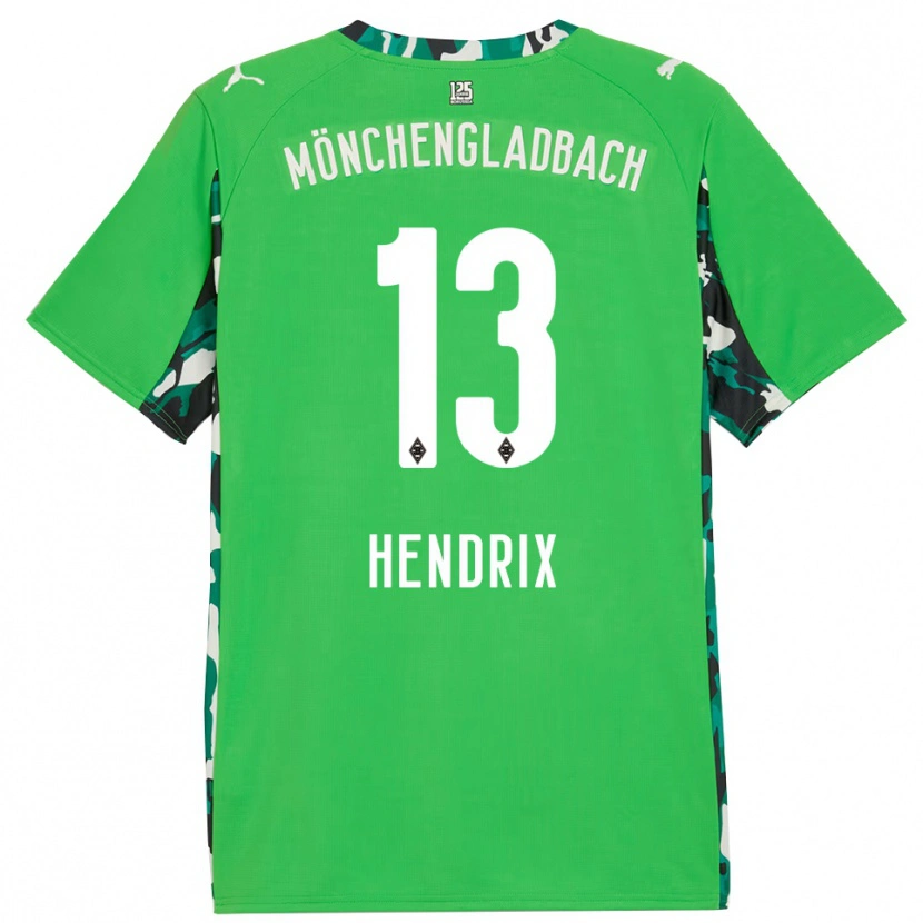 Danxen Mujer Camiseta Kas Hendrix #13 Verde Negro 2ª Equipación 2025/26 La Camisa México