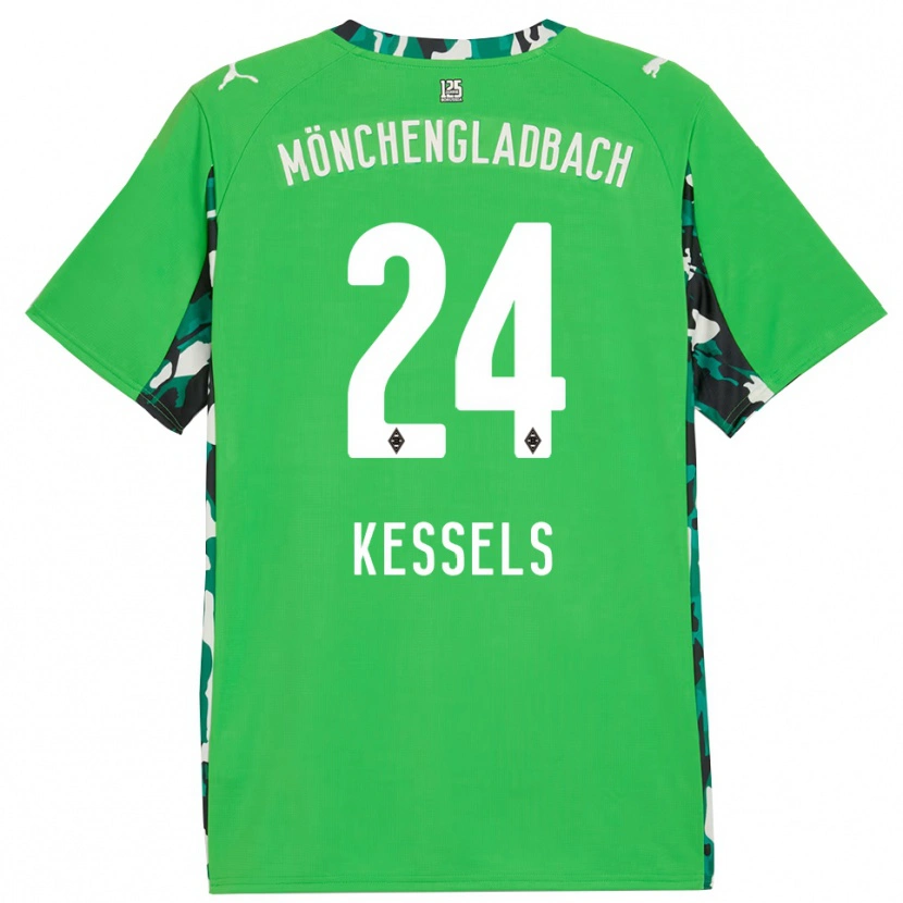 Danxen Mujer Camiseta Imke Kessels #24 Verde Negro 2ª Equipación 2025/26 La Camisa México